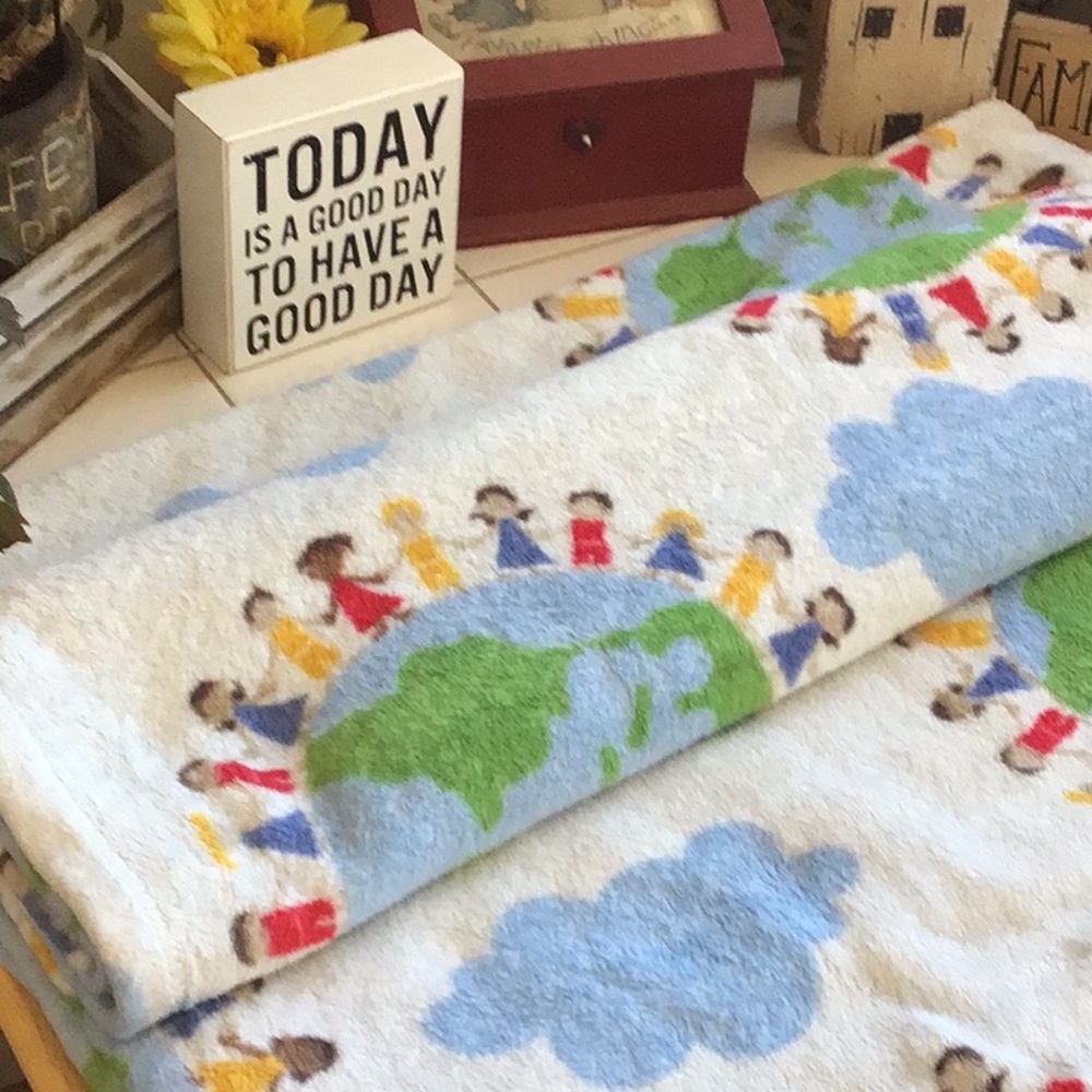 Hands Around the World Fleece Blanket